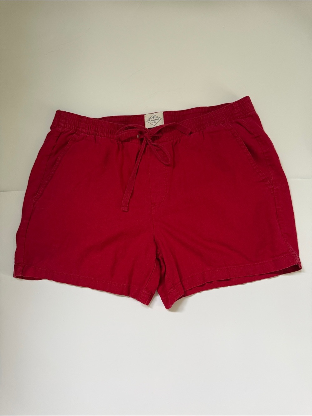 St. John's Bay Red Drawstring Athletic Shorts Size Large
